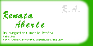 renata aberle business card